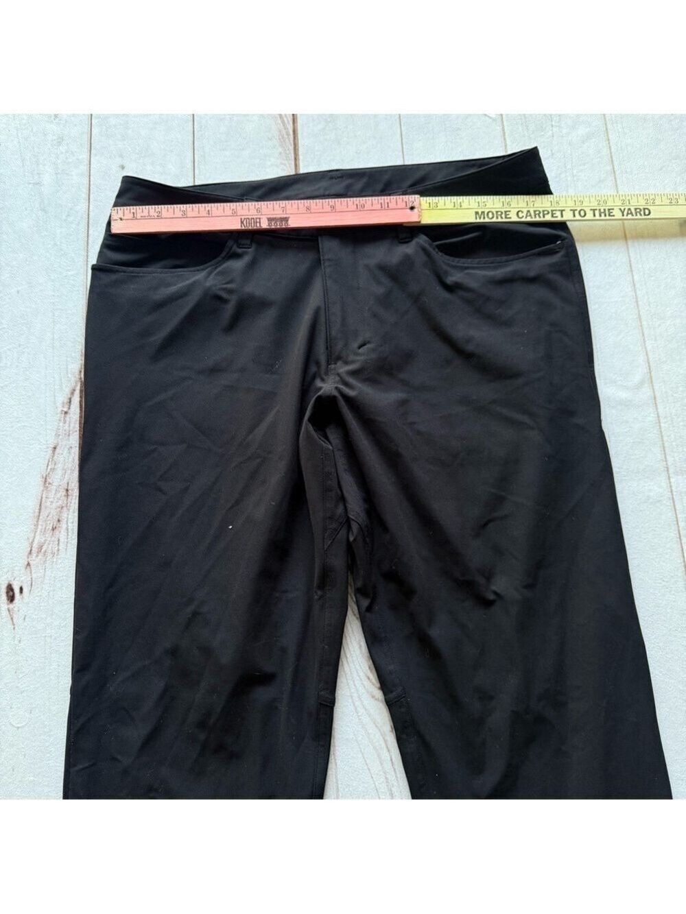 Lululemon Men’s Black Business Casual Pants No Tag Size See Approx Measurements - Picture 2 of 9